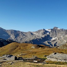 Alp Alpe Riva above Rifugio Savoia
